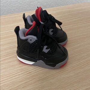 Kids Black and Red Sneakers